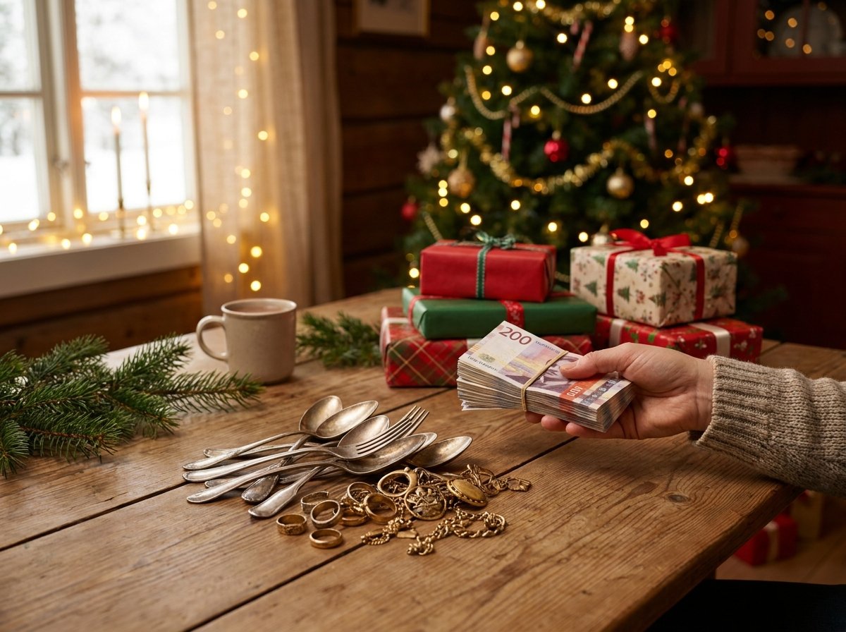 Dropp sølvpussen før jul: Gjør ubrukt sølvtøy og skuffegull om til et romslig julebudsjett